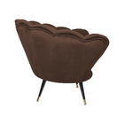 Poltrona Decorativa Crown Pés Palito Ponteira Gold Veludo Mar