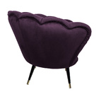 Poltrona Decorativa Crown Pés Palito Ponteira Gold Veludo Rox