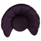 Poltrona Decorativa Crown Pés Palito Ponteira Gold Veludo Rox