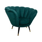 Poltrona Decorativa Crown Pés Palito Ponteira Gold Veludo Ver