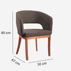 Poltrona Decorativa Cru Em Veludo Corbusier