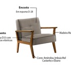 Poltrona Decorativa Cru Em Veludo Dieter