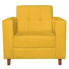 Poltrona Decorativa Dallas Maranata Estofados Amarelo