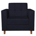 Poltrona Decorativa Dallas Maranata Estofados Azul Marinho