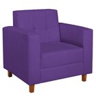 Poltrona Decorativa Dallas Maranata Estofados Roxo