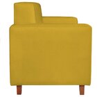 Poltrona Decorativa Dallas Suede Maranata Móveis Amarelo