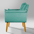 Poltrona Decorativa De Luxo Azul-turquesa