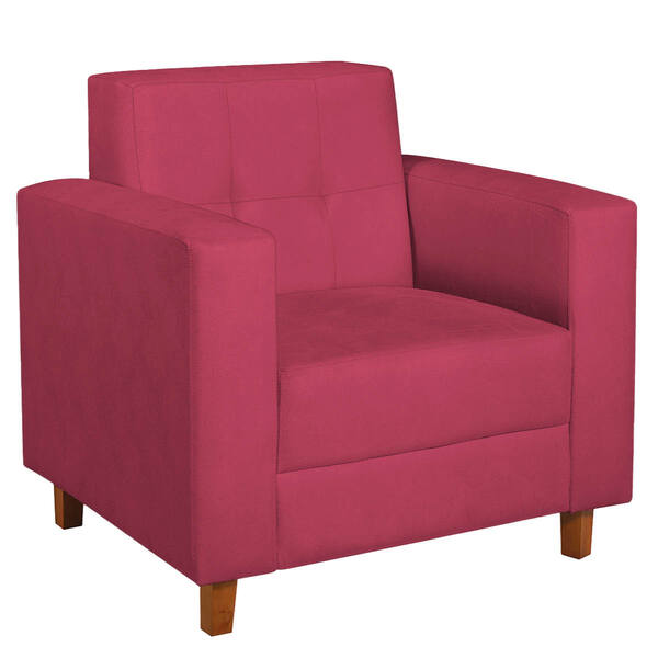 Poltrona Decorativa Denver Corano Pink - Amarena Móveis
