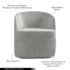 Poltrona Decorativa Design Moderno Bel Sala De Estar Base Gir