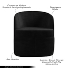 Poltrona Decorativa Design Moderno Bel Sala De Estar Base Gir