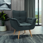 Poltrona Decorativa Dubai Para Sala Veludo Selmer