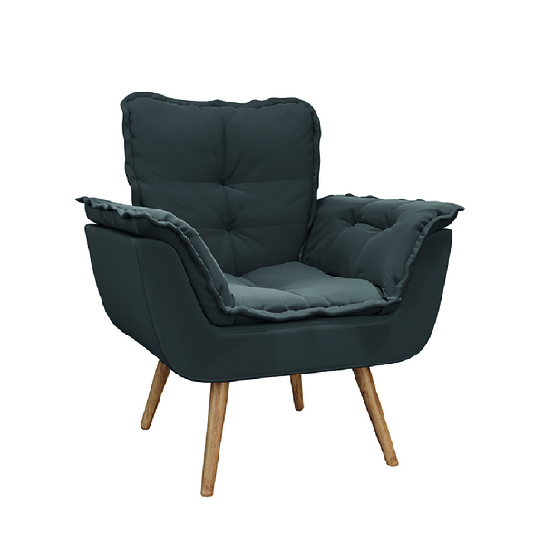 Poltrona Decorativa Dubai Para Sala Veludo Selmer