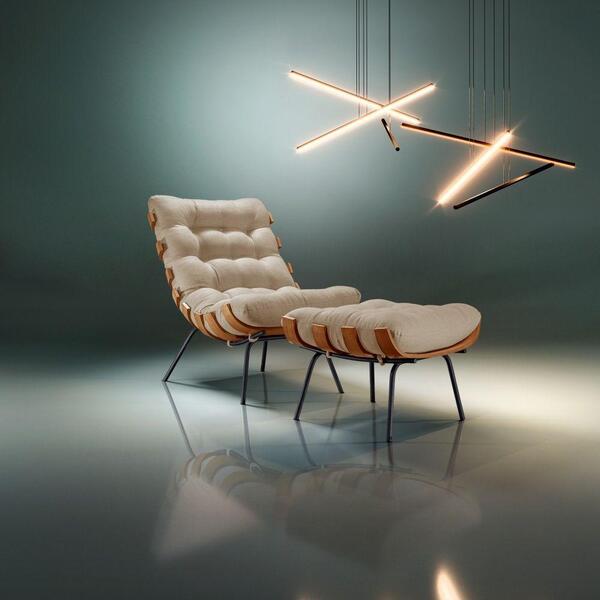 Poltrona Decorativa Dubai Veludo Areia Gramdecor