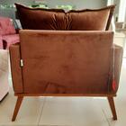 Poltrona Decorativa Dublin Bom Pastor Madeira Maciça