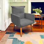 Poltrona Decorativa Duda Para Sala E Quarto Suede - Jylcrom -