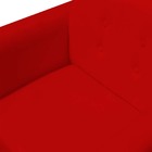 Poltrona Decorativa Duda Suede Vermelho - D'classe Decor