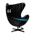 Poltrona Decorativa Egg Chair Nº 44 Hamilton Preta G53 - Gran