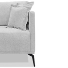 Poltrona Decorativa Elba Linho Rústico Grigio - Loja Sheep