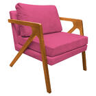 Poltrona Decorativa Elizabeth E01 Base  Madeira Corano - Amar