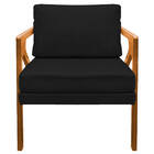 Poltrona Decorativa Elizabeth E01 Base  Madeira Corano - Doce