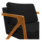 Poltrona Decorativa Elizabeth E01 Base  Madeira Corano - Doce