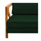 Poltrona Decorativa Elizabeth E01 Base  Madeira Suede - Doce