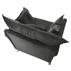 Poltrona Decorativa Elizabeth Veludo Cinza Turkay Chumbo Star