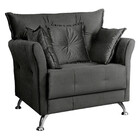 Poltrona Decorativa Elizabeth Veludo Turkay Star Confort