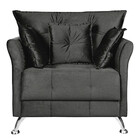 Poltrona Decorativa Elizabeth Veludo Turkay Star Confort