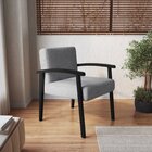 Poltrona Decorativa Em Algodão Doha Yescasa Cinza