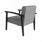 Poltrona Decorativa Em Algodão Doha Yescasa Cinza