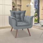 Poltrona Decorativa Em Espuma D-23 Até 120 Kg Pés Palito Sili