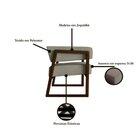 Poltrona Decorativa Em Madeira Maciça Com Braço Bria Nogueira