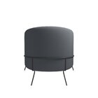 Poltrona Decorativa Em Veludo Céu Yescasa Grafite