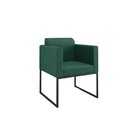 Poltrona Decorativa Em Veludo Com Pés Em Aço Ana Espresso Móv