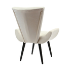 Poltrona Decorativa Emilia Tecido Suede - Bege