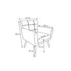 Poltrona Decorativa Emillia Suede Marrom