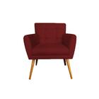 Poltrona Decorativa Emillia Suede Marsala