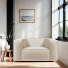 Poltrona Decorativa Escritório Orgânico Cecília Linho - Amare