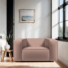 Poltrona Decorativa Escritório Orgânico Cecília Linho - Amare