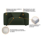 Poltrona Decorativa Escritório Orgânico Cecília Linho - Amare