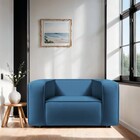 Poltrona Decorativa Escritório Orgânico Cecília Linho - Amare