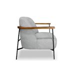 Poltrona Decorativa Esra Boucle - Montanaris Decor - Cinza