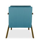 Poltrona Decorativa Estela Larhome Veludo Suede Azul