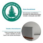 Poltrona Decorativa Estofada Com Pés Em Madeira Maciça Estelí