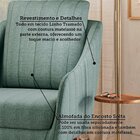 Poltrona Decorativa Estofada Com Pés Palito Monserrat Espress