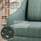 Poltrona Decorativa Estofada Com Pés Palito Monserrat Espress