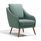 Poltrona Decorativa Estofada Com Pés Palito Monserrat Espress