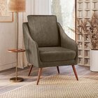 Poltrona Decorativa Estofada Com Pés Palito Monserrat Espress