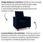 Poltrona Decorativa Estofada Confortável Sala Isis Veludo Azu
